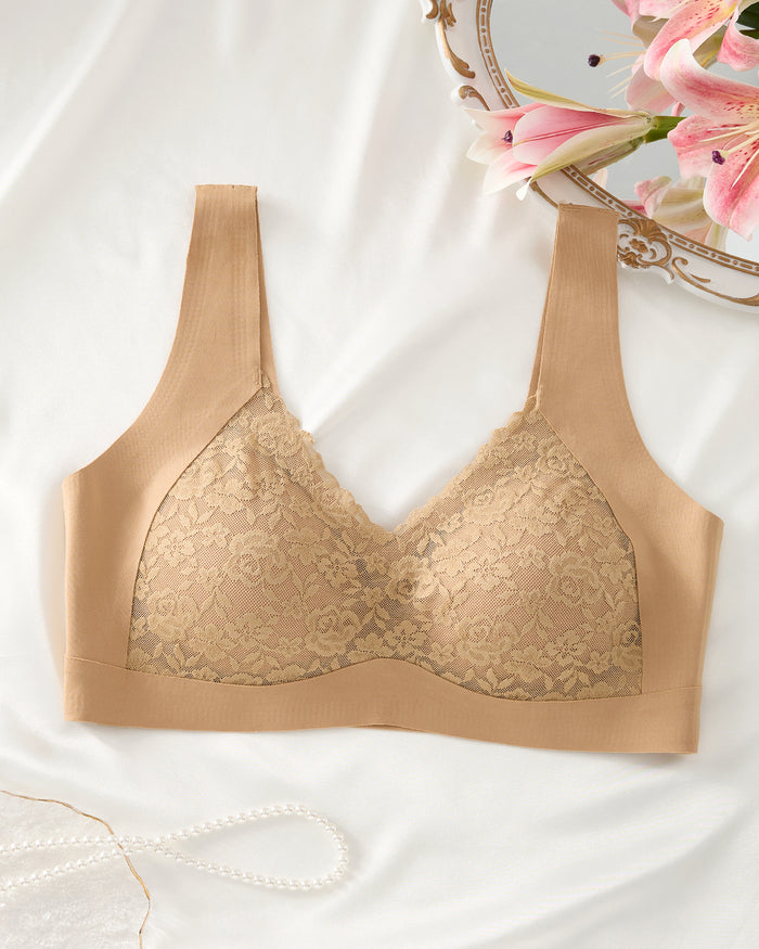 Lace Push Up Wireless Bras