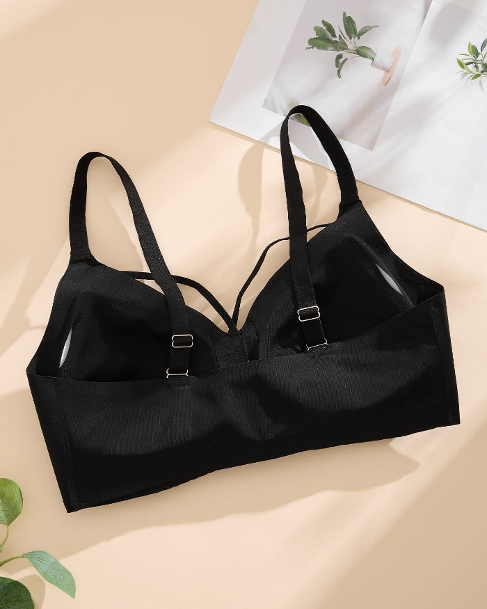 Wireless Front Closure Push Up Bras