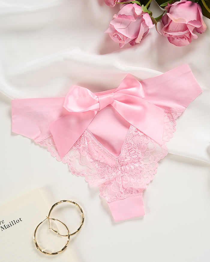Tie Back Lace Brief