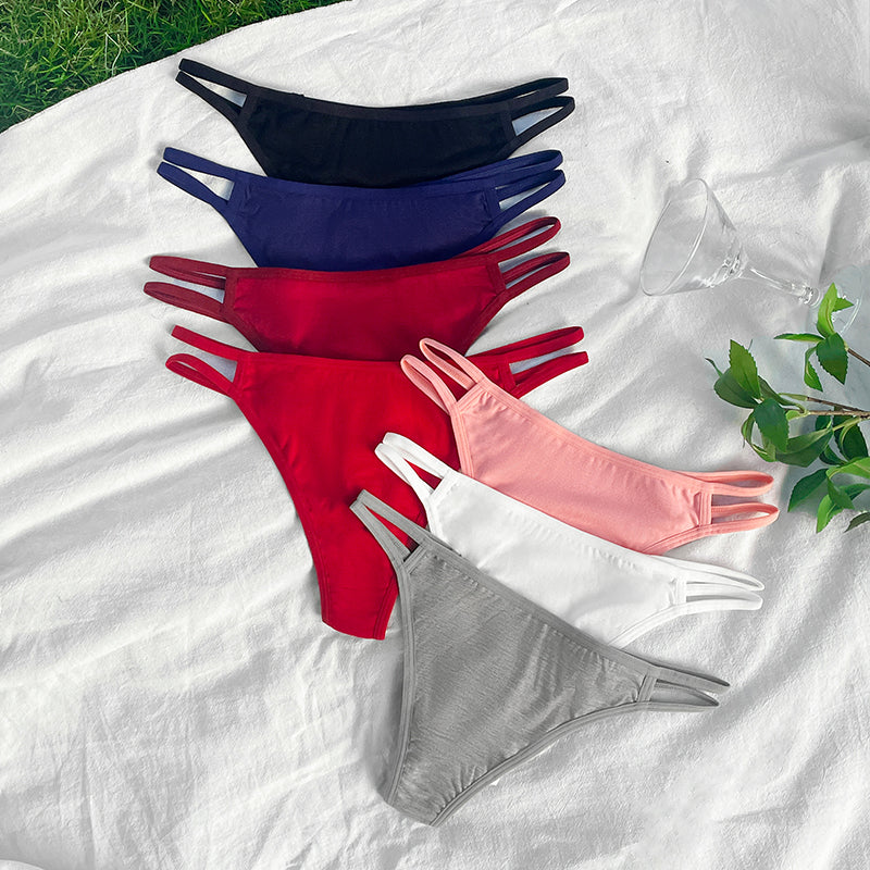 Color Crush Strappy Cutout Thong Panties image 2