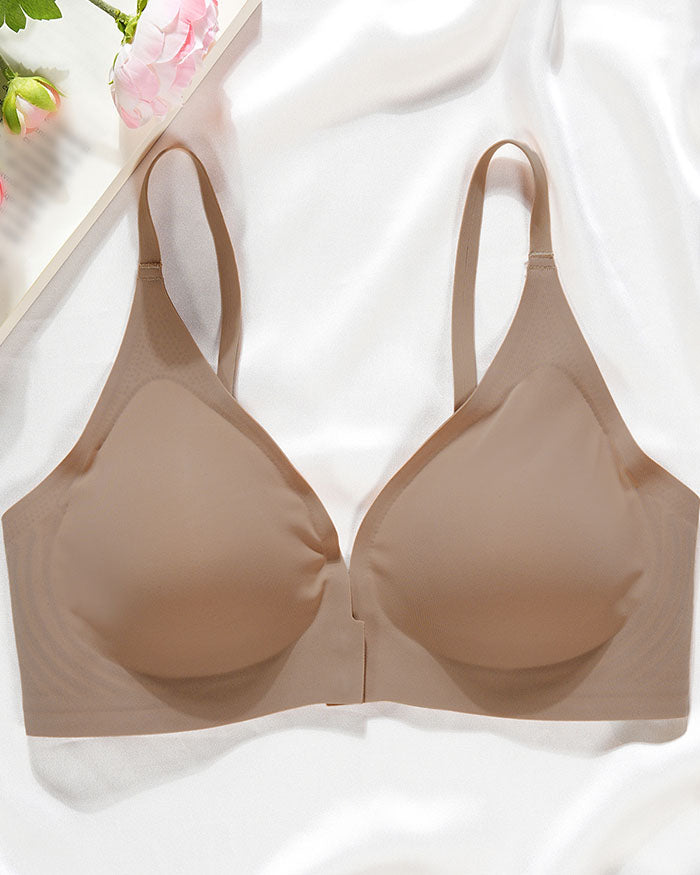 Front Closure Push up  Wireless Bras