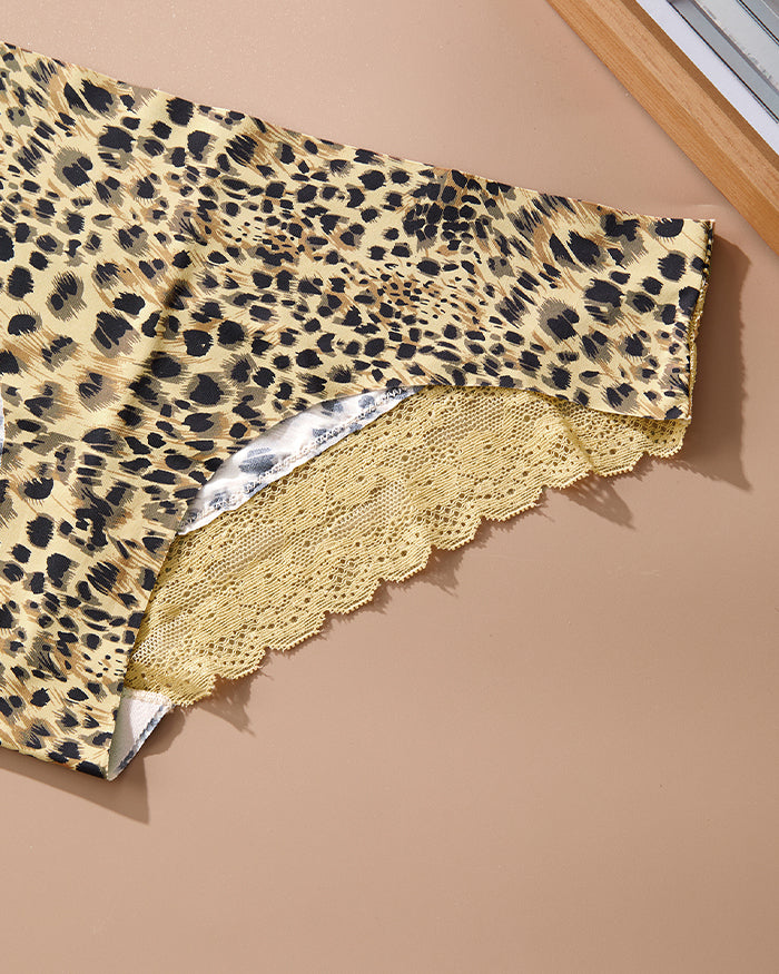 Lace Leopard  Brief