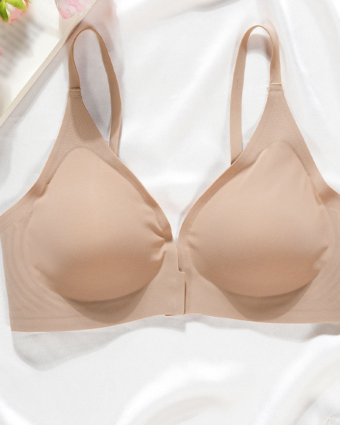 Front Closure Push up  Wireless Bras