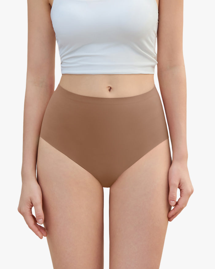 High Waisted Seamless Full Coverage Briefs