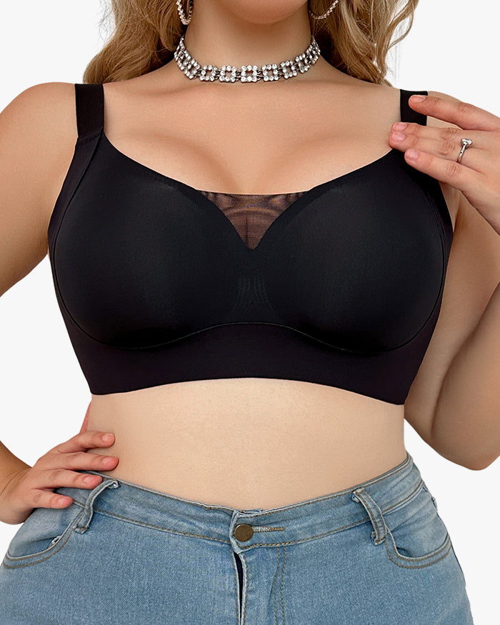 Enhanced W Shaped Support Wireless Bra