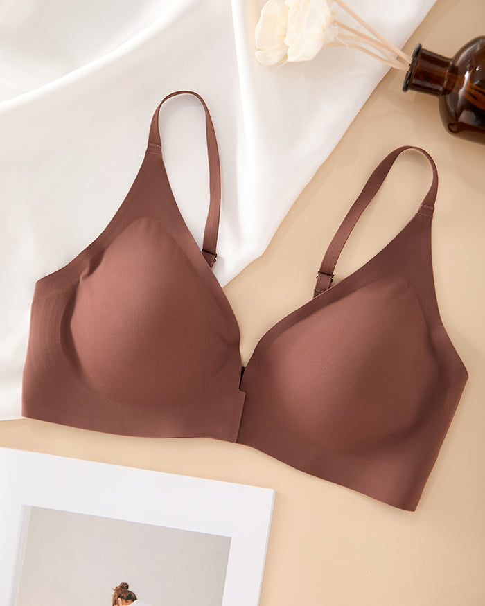 Front Closure Push up  Wireless Bras