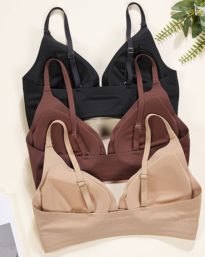 Front Closure Push up  Wireless Bras