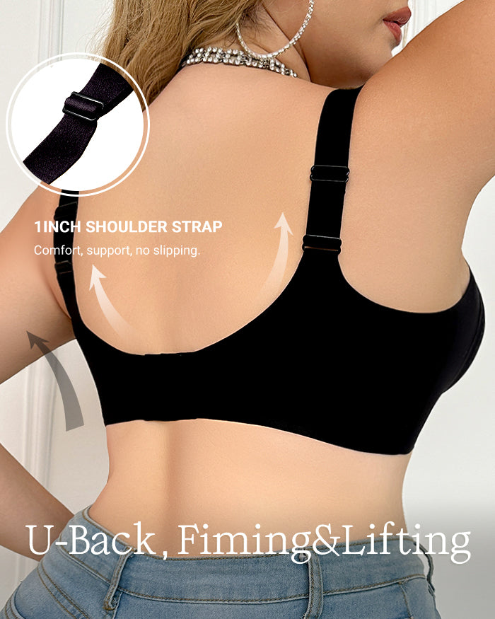 Enhanced W Shaped Support Wireless Bra