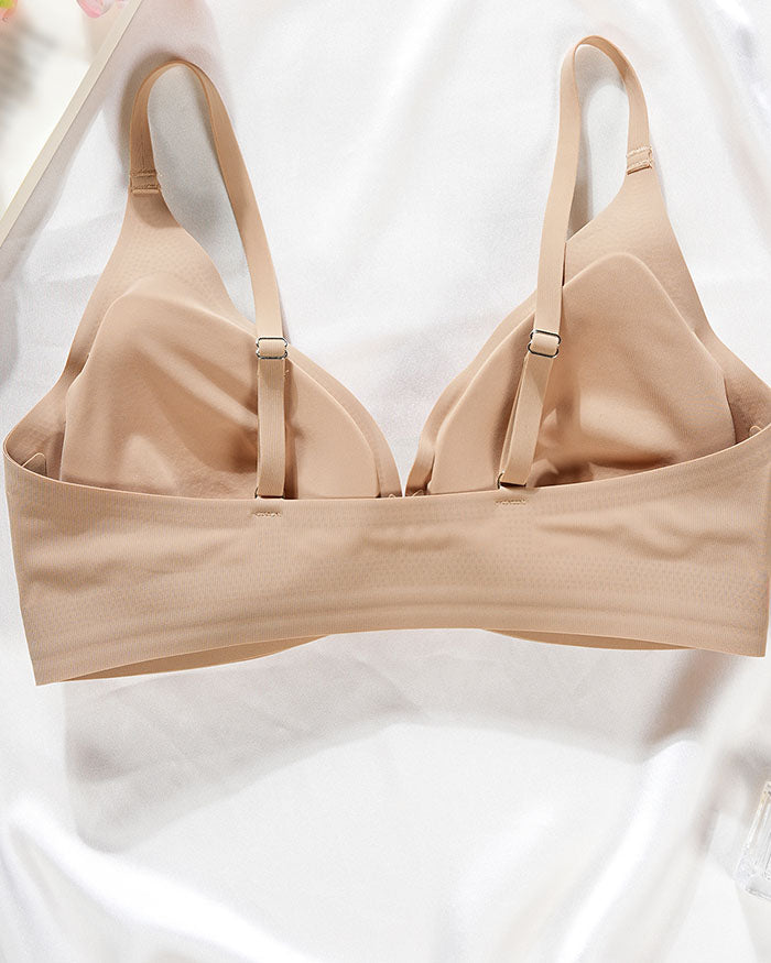 Front Closure Push up  Wireless Bras