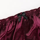 Wine Satin Romance Bra & Panty Set image 1