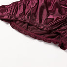 Wine Satin Romance Bra & Panty Set image 5