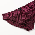 Wine Satin Romance Bra & Panty Set — product view 7