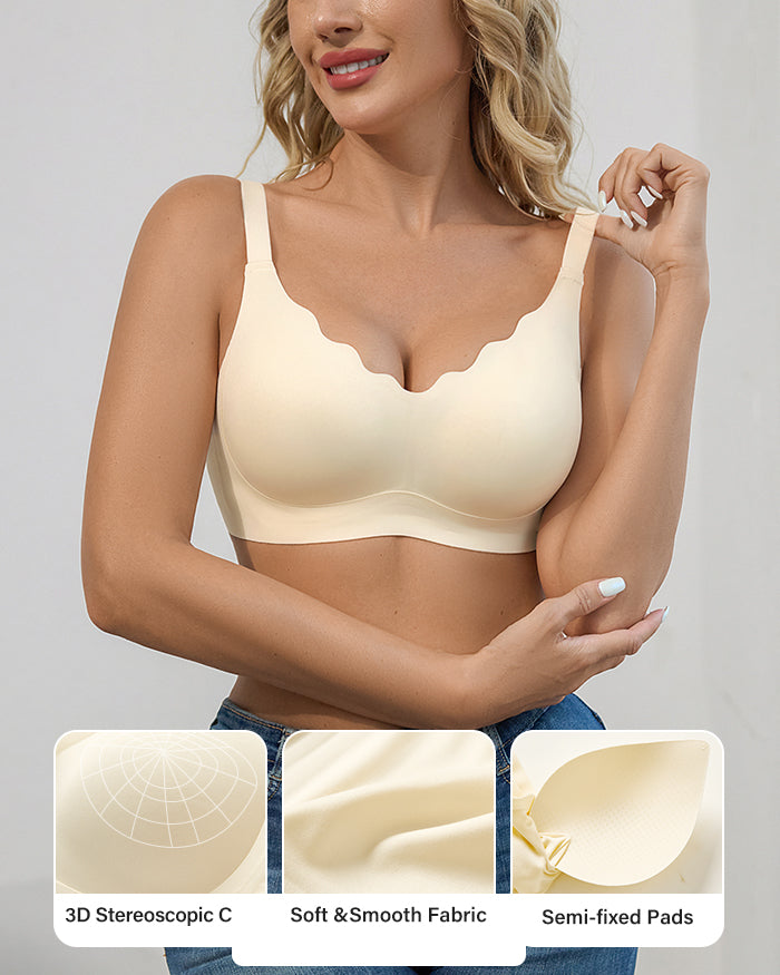 Comfortable Seamless Wireless Push-Up Bra(2 pack)