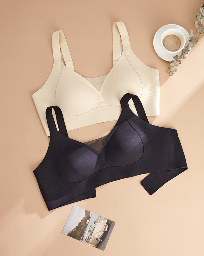 Enhanced W Shaped Support Wireless Bra