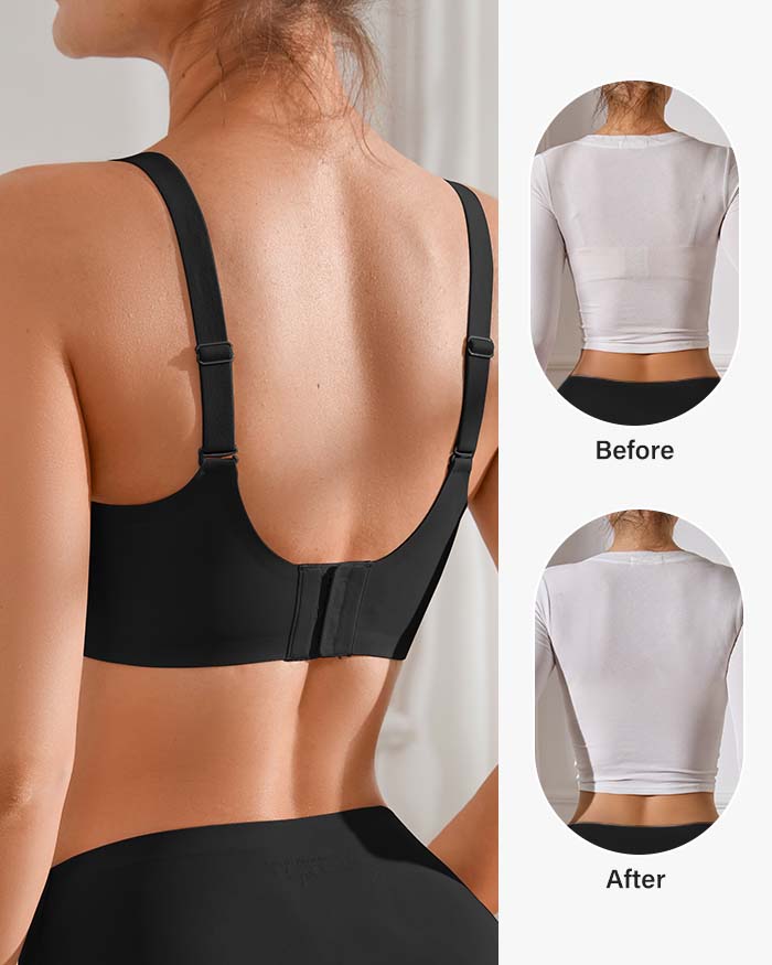 Wireless Push Up Scalloped Bra