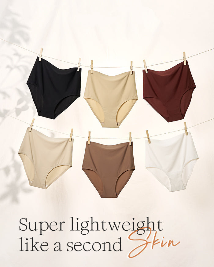 High Waisted Seamless Full Coverage Briefs