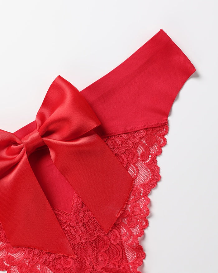 Tie Back Lace Brief