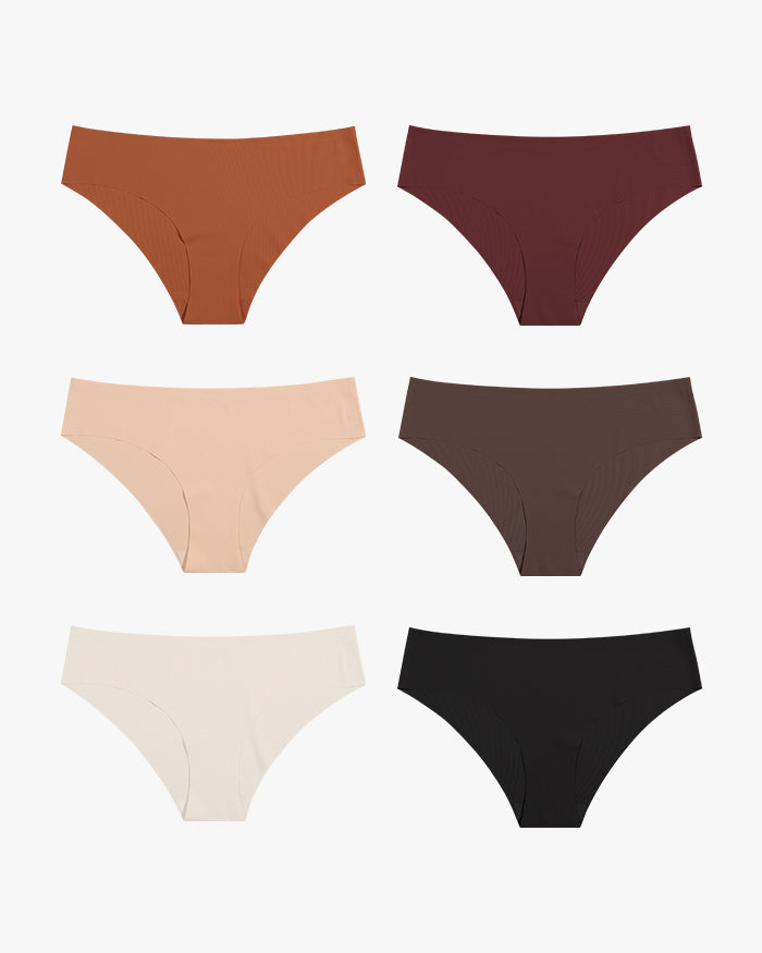 Seamless No Show Bikini（6 Pack）