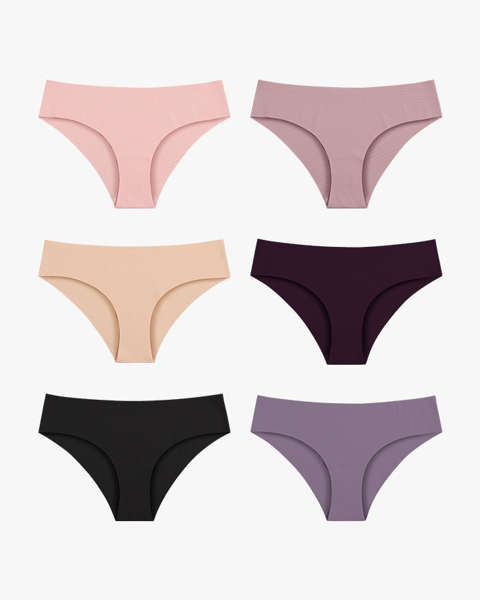 Seamless No Show Bikini（6 Pack）