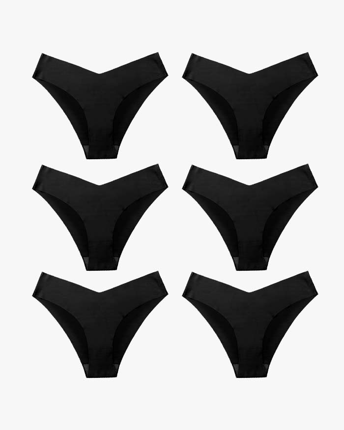 Seamless V-Waist  Bikini（6 Pack）