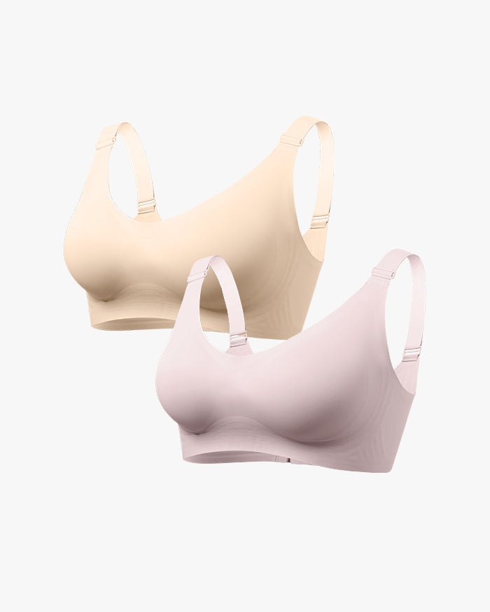 Full Coverage Smoothing Wireless Bra (2 pack)