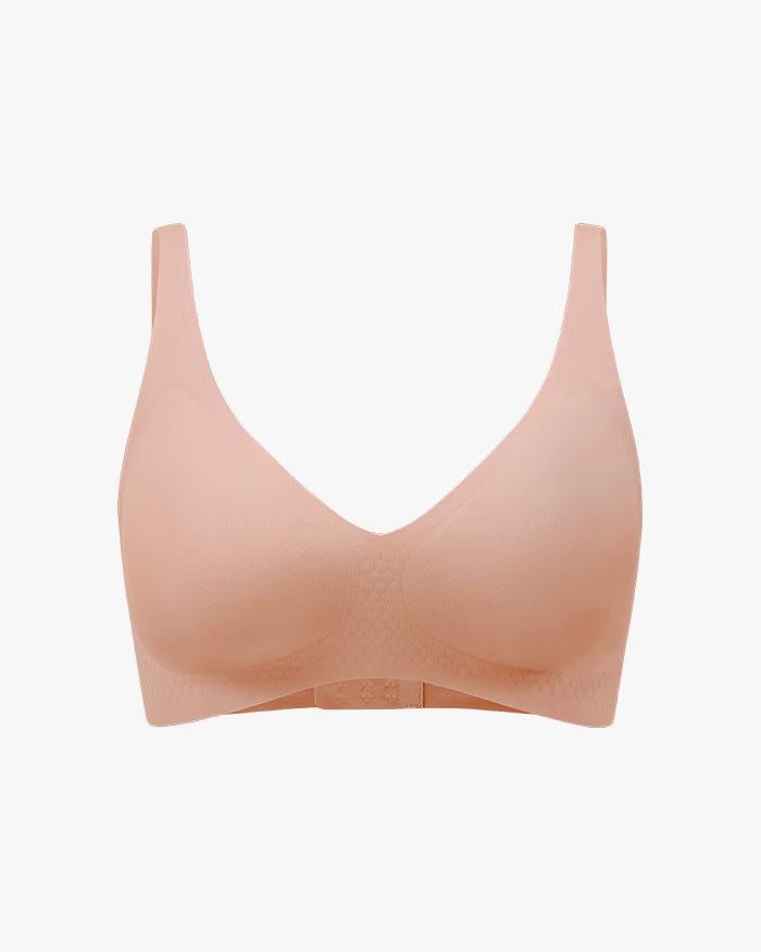 Wireless Seamless V Neck Bras