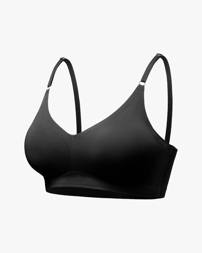 Back-Smoothing Seamless V-Neck Padded Bra