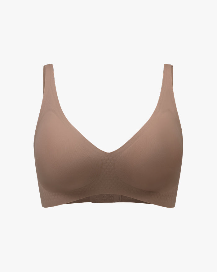 Wireless Seamless V Neck Bras