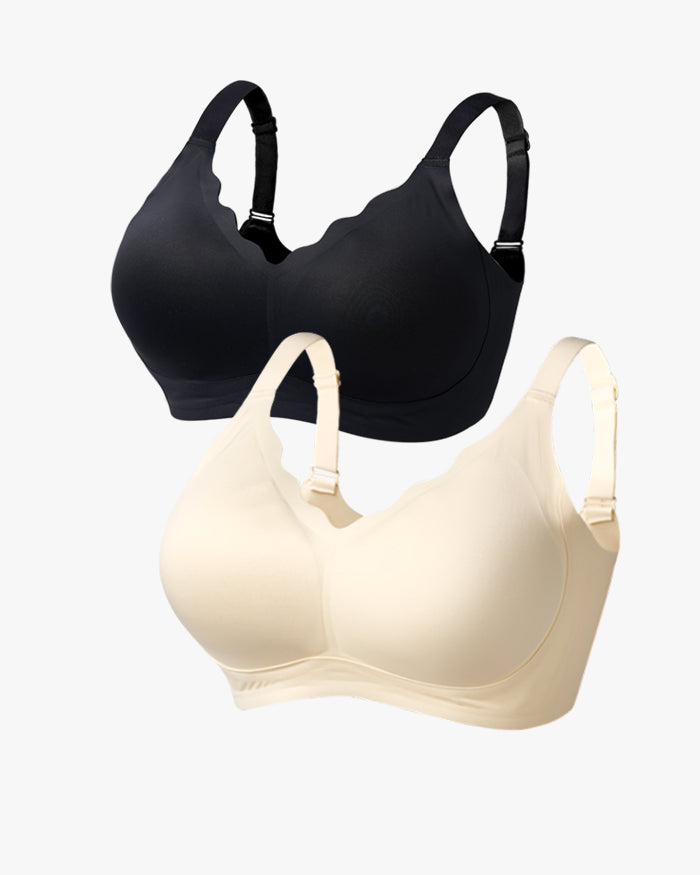 Comfortable Seamless Wireless Push-Up Bra(2 pack)