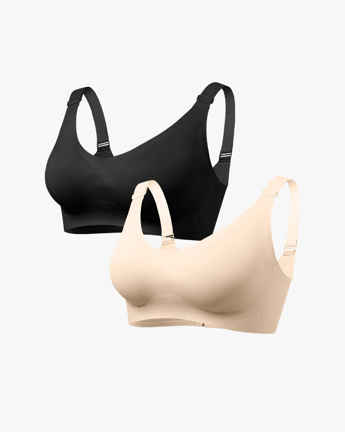 Full Coverage Smoothing Wireless Bra (2 pack)