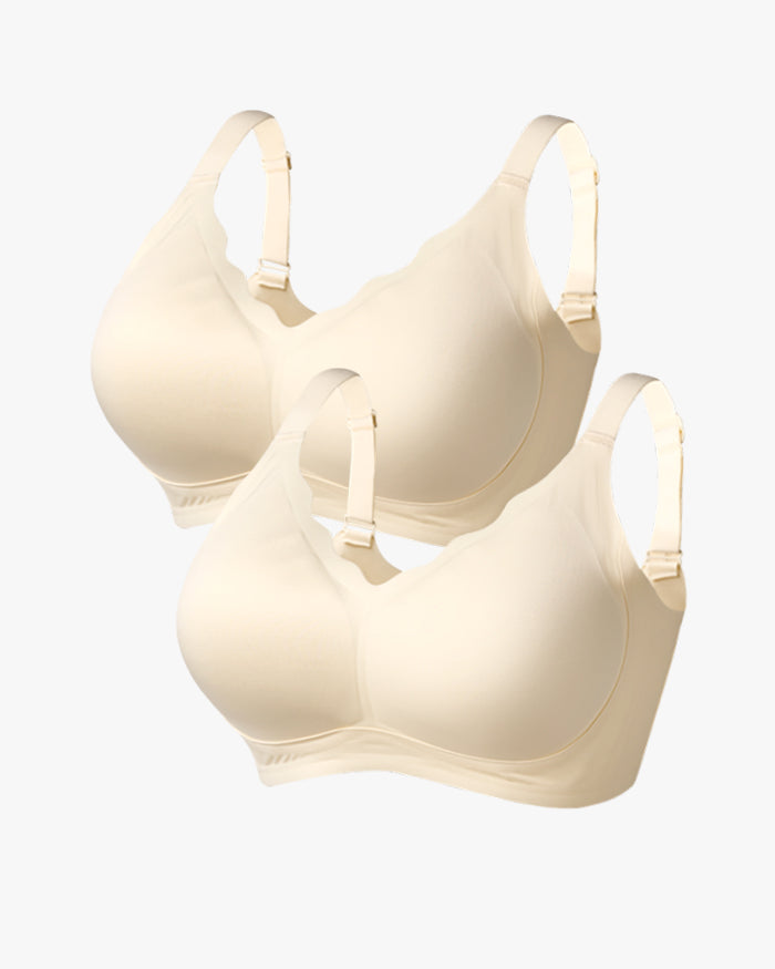 Comfortable Seamless Wireless Push-Up Bra(2 pack)