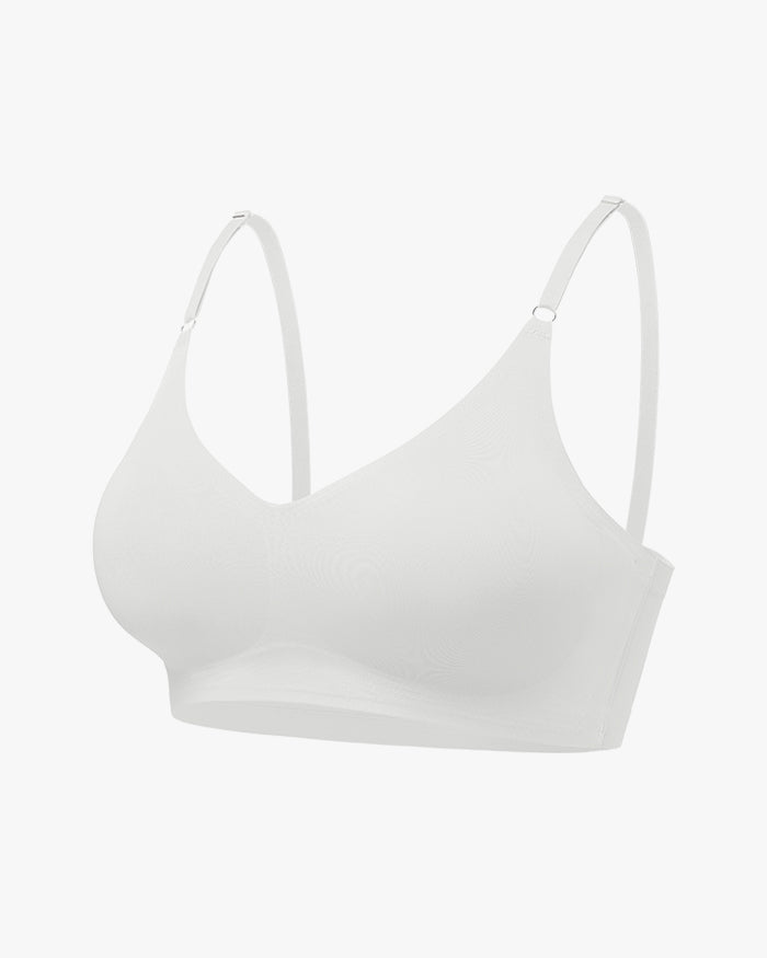 Back-Smoothing Seamless V-Neck Padded Bra