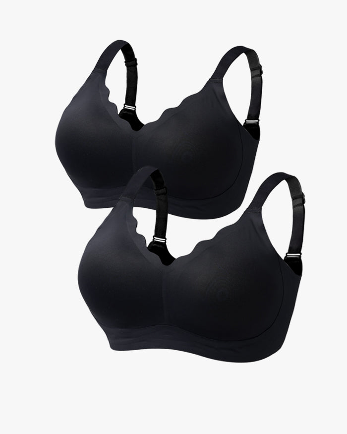 Comfortable Seamless Wireless Push-Up Bra(2 pack)