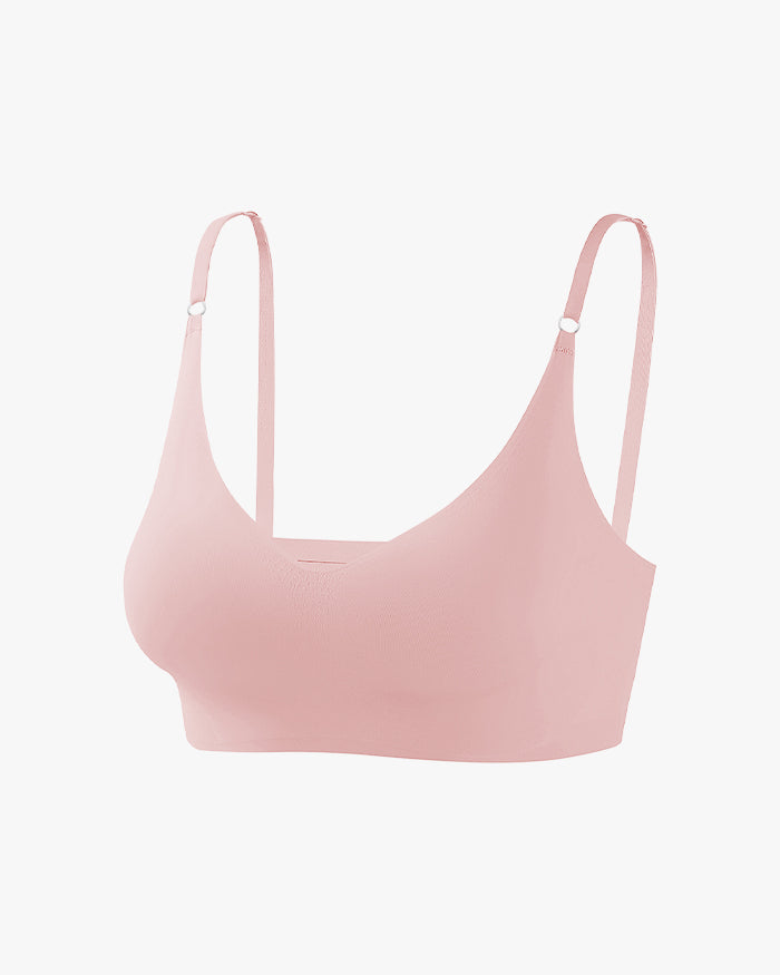 Lightly Padded Seamless V Neck Bra