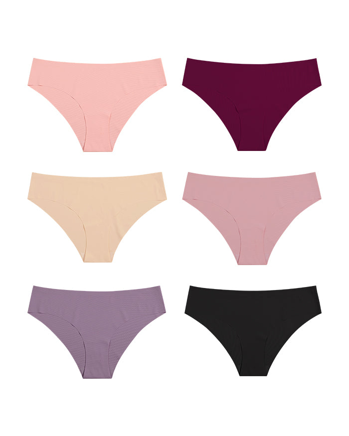 Seamless No Show Bikini（6 Pack）