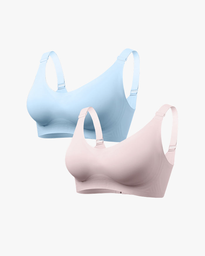 Full Coverage Smoothing Wireless Bra (2 pack)