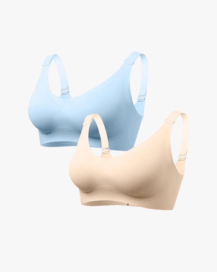 Full Coverage Smoothing Wireless Bra (2 pack)