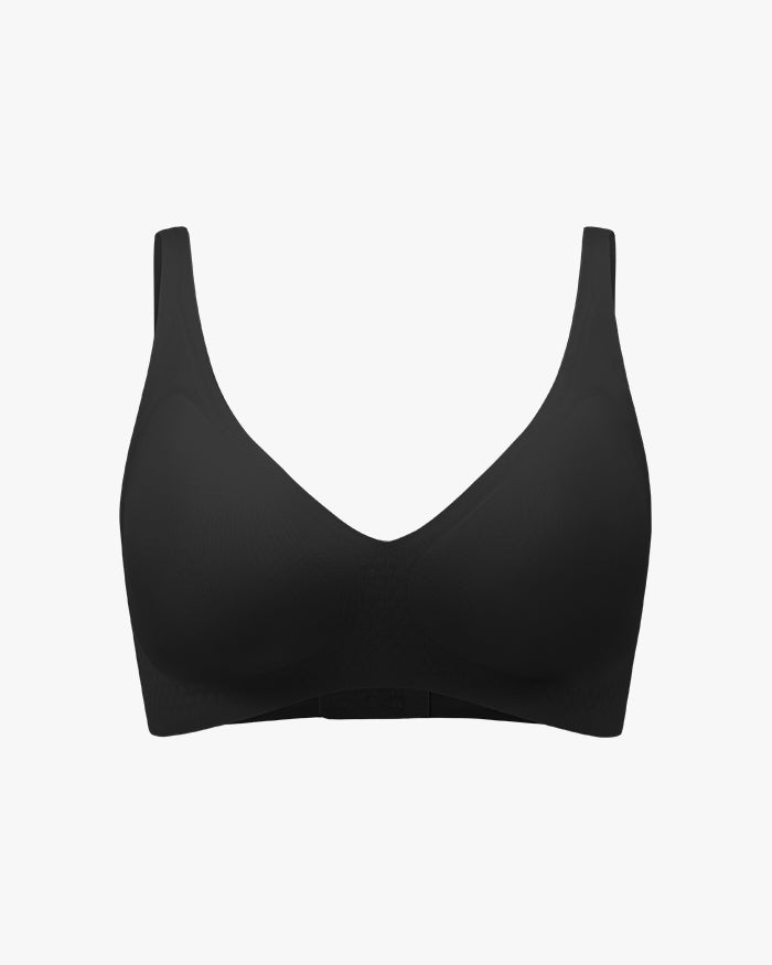 Wireless Seamless V Neck Bras