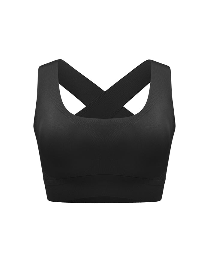 Cross Back Wireless Seamless Bras