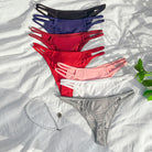 Color Crush Strappy Cutout Thong Panties image 1