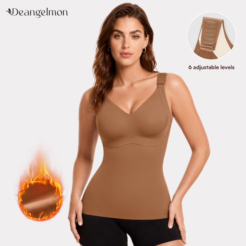 Brown seamless shaping tank top
